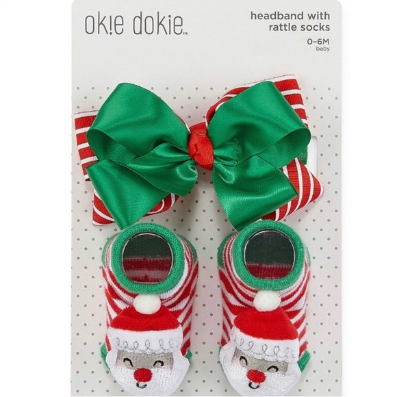 Okie Dokie Christmas Headband & rattle Socks
Baby Girls 2-pc - Picture 3 of 15